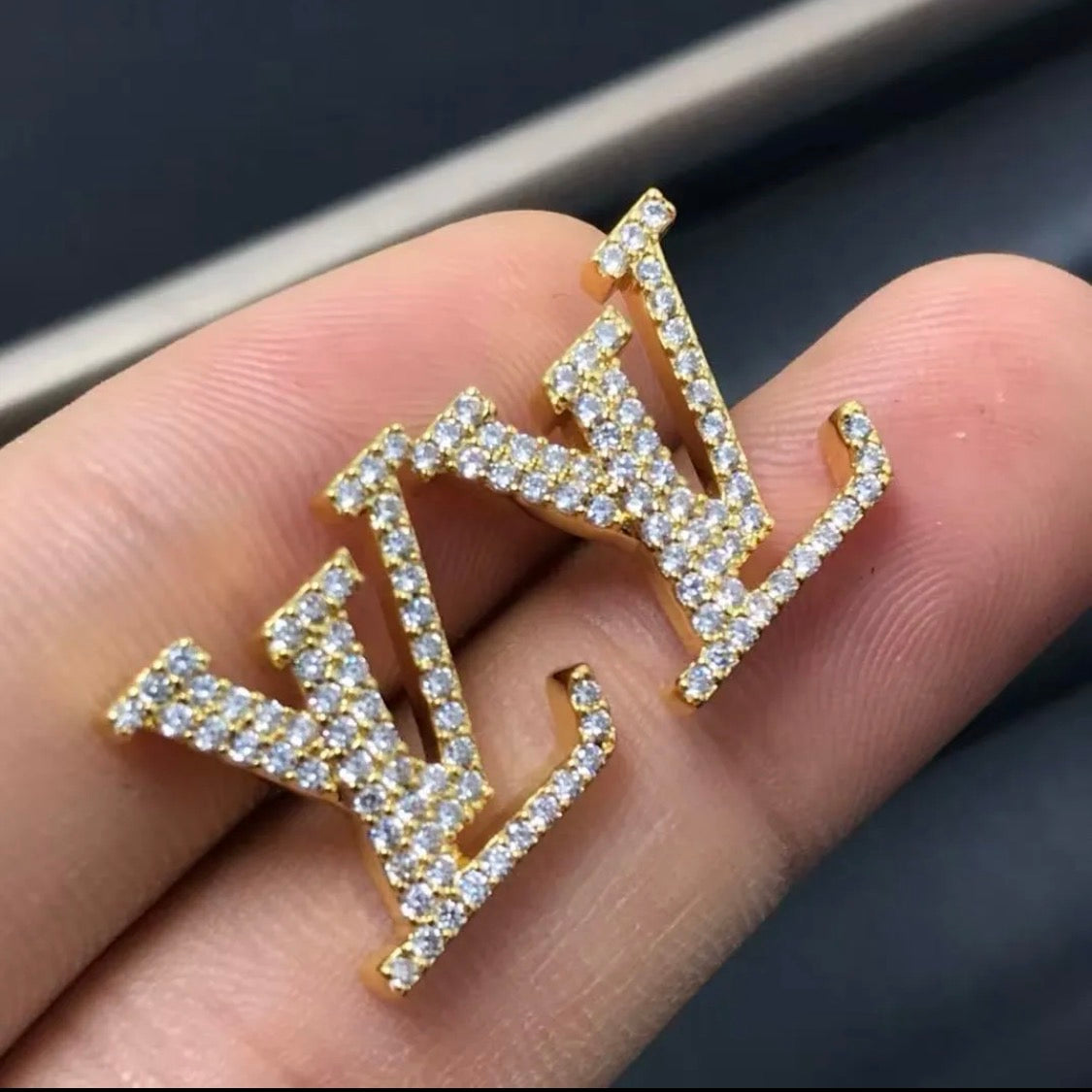 Alexis Ice Earrings — Gold