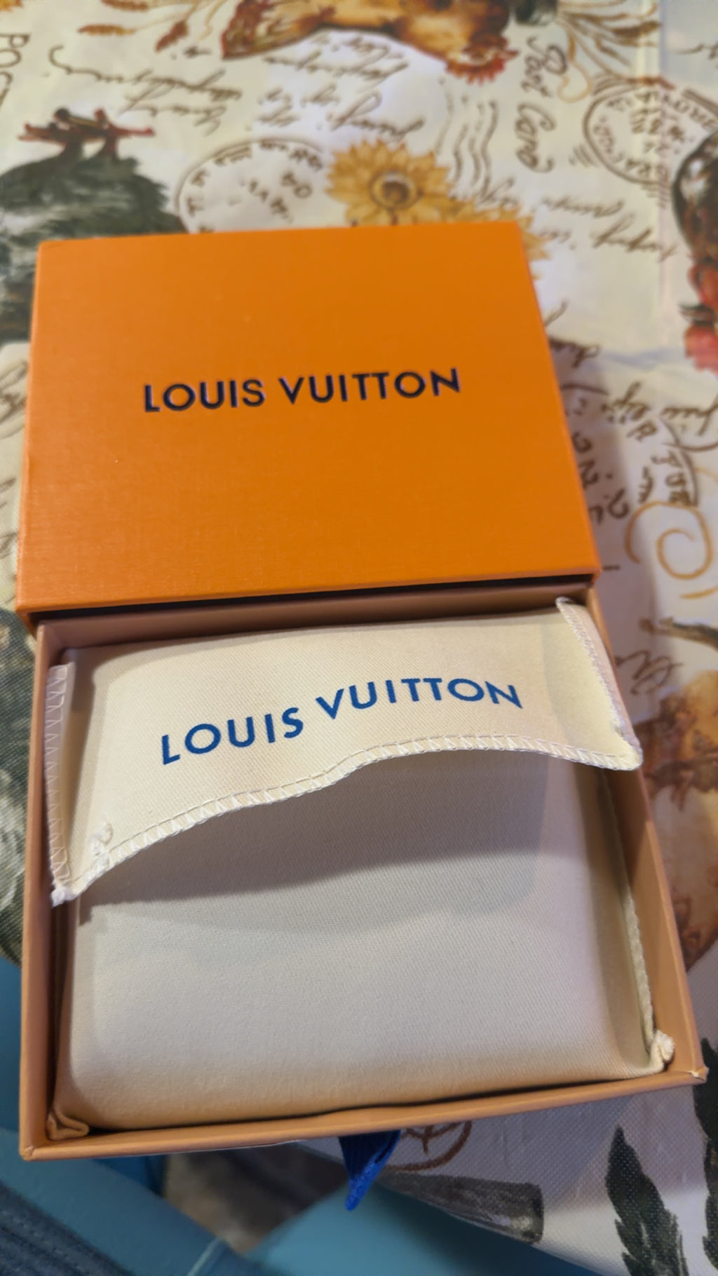 designer Wallet with Box and Dust Bag